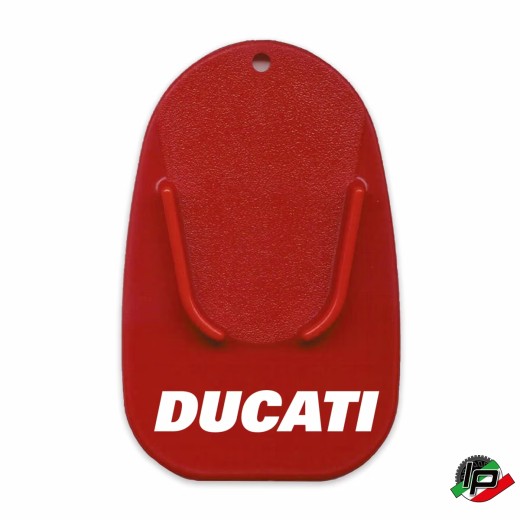 Originale Seitenständerunterlage in Rot für viele Ducati