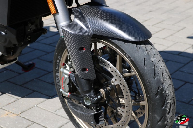 Motorrad-Kotflügel Vorne, Kohlefaser-Kotflügel-Kotflügel, Kompatibel mit  Ducati Multis Trada V4 V4S 2021, Motorrad-Vorderrad-Schutzpatron
