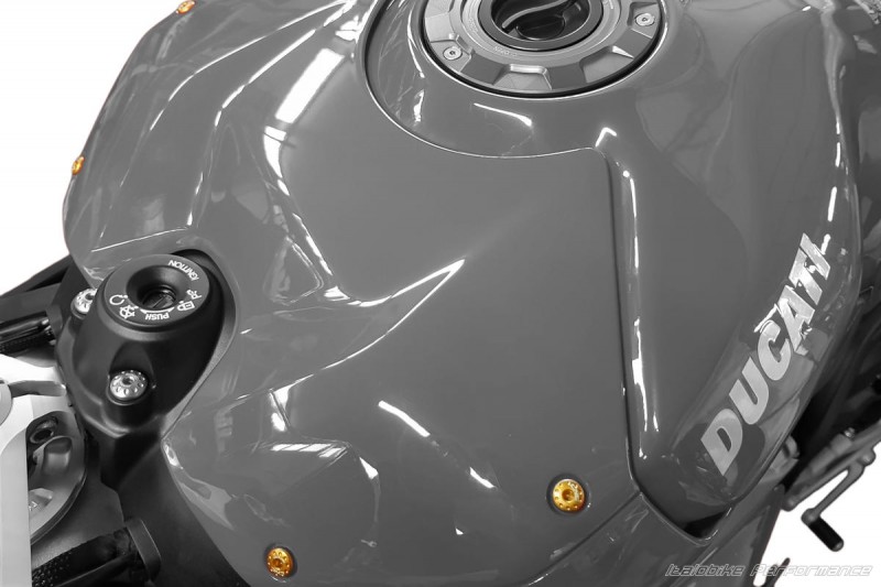 Ducati V4/S Panigale CNC Racing Aluminium Außenspiegel Leer Bezüge Licht Rennen 