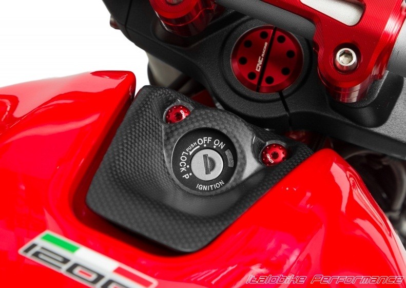 CNC Racing Schrauben Set Zündschlossabdeckung Ducati Monster 797, 821 &  1200, SS 939 & 950, Hyp 950 & XDiavel