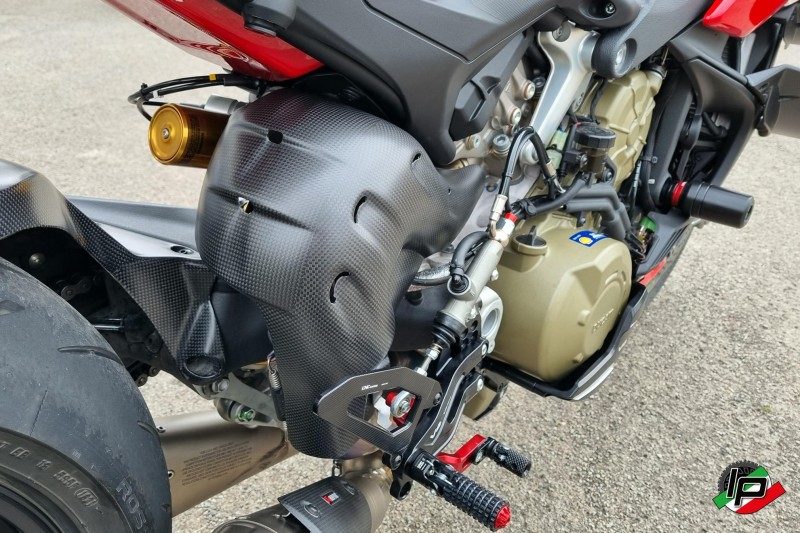 Carbon Auspuffkrümmer Hitzeschild für Ducati DesertX